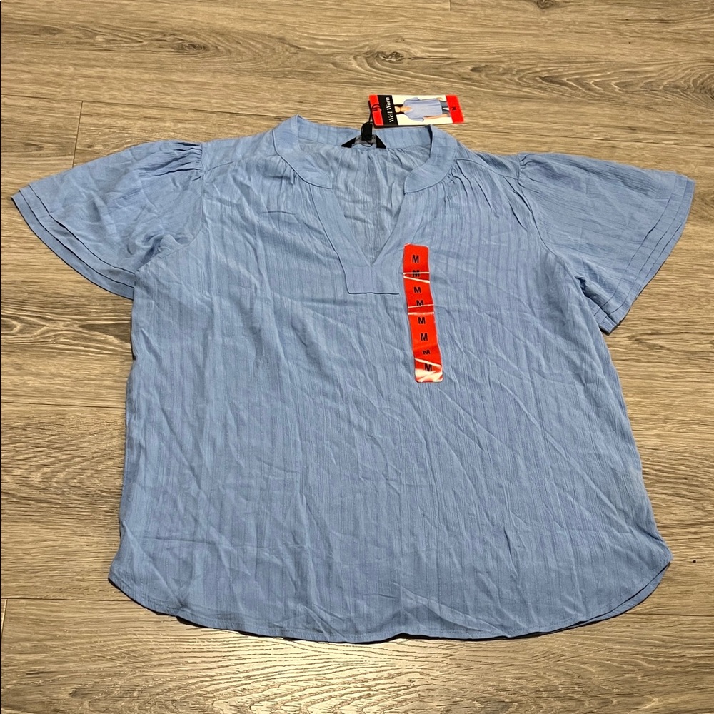 Well Worn Light Blue Women's Top